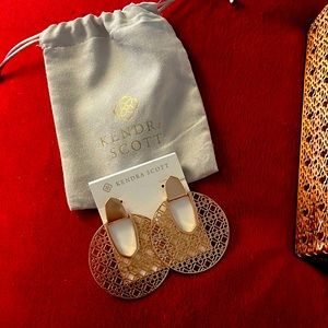 Kendra Scott Rose Gold Diane Filagree Hoops